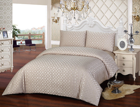 JA01G  JACQUARD/300 THREAD COTTON BEDDING SET (DIOR INFUSION)
