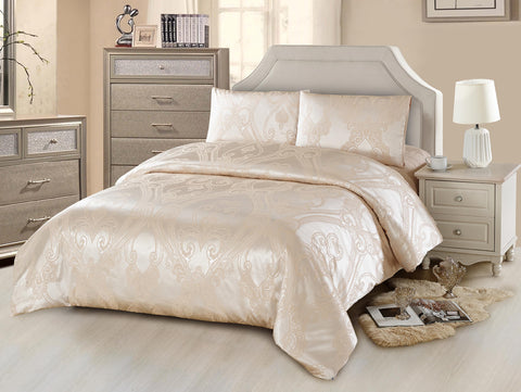 JA39 JACQUARD/300 THREAD COTTON BEDDING SET (CHANNEL INFUSION)