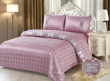 JE09B JACQUARD/300 THREAD COTTON BEDDING SET (CHANNEL INFUSION)