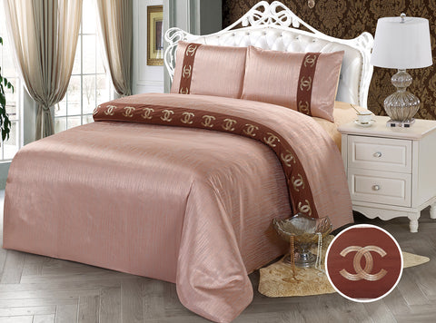 JE14 JACQUARD/300 THREAD COTTON BEDDING SET (CHANNEL INFUSION)