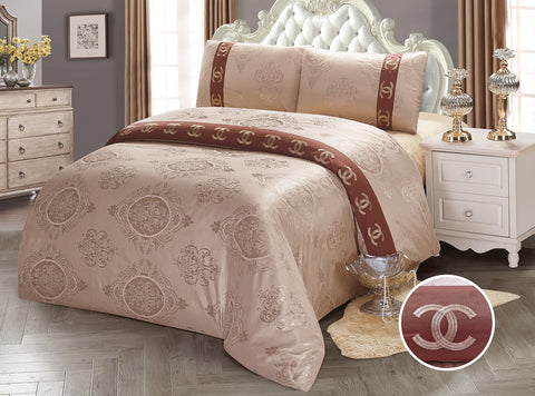 JE15  JACQUARD/300 THREAD COTTON BEDDING SET