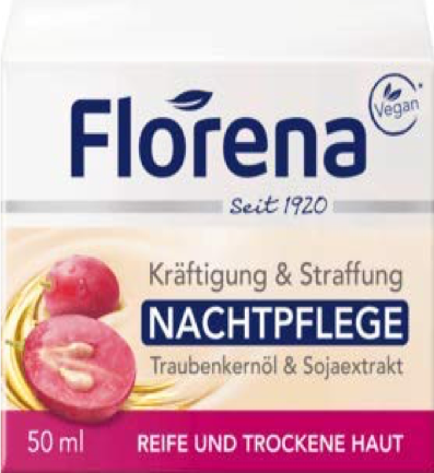 Florena ORGANIC Night Cream( GRAPE SEED oil)    (44)