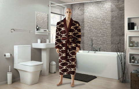 RM-4  BAMBOO ROBES FOR MEN (brown)