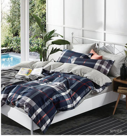 ST071 BURBERRY  INFUSION , 600 THREAD COTTON BEDDING SET