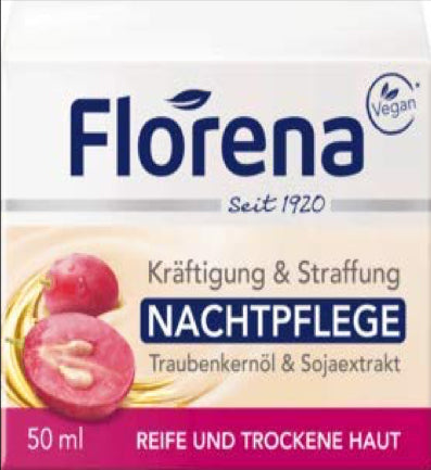 Florena ORGANIC Night Cream( GRAPE SEED oil)    (44)